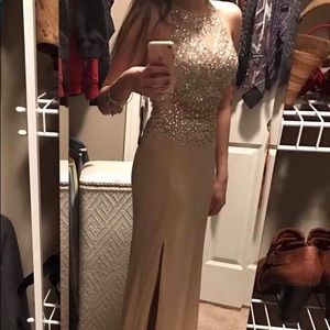 Sparkly Gold Prom Dress